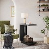 Tribesigns C-Shaped End Table with 2-Tier Storage Shelves - 4 of 4