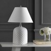 JONATHAN Y Serge Swirl Ceramic Bohemian Glam LED Table Lamp - 4 of 4