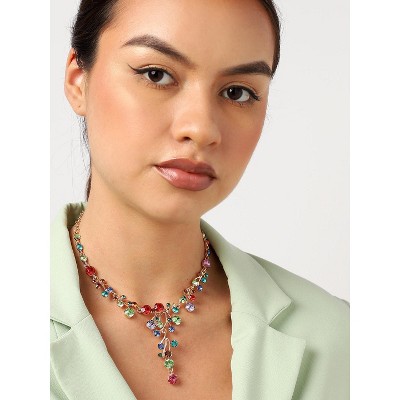 SOHI Women's Gold Branch Statement Necklace