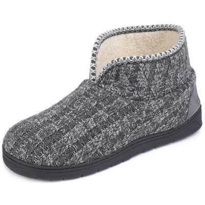 mens memory foam boot slippers