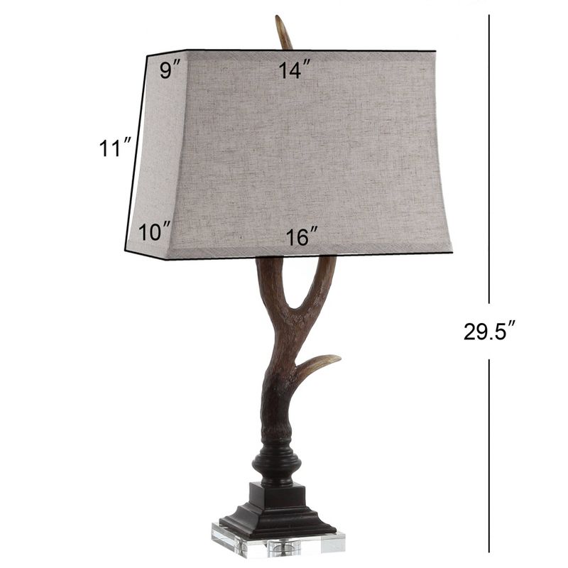 29.5" Antler Rustic Resin/Crystal LED Table Lamp (Includes LED Light Bulb) - JONATHAN Y, 5 of 6