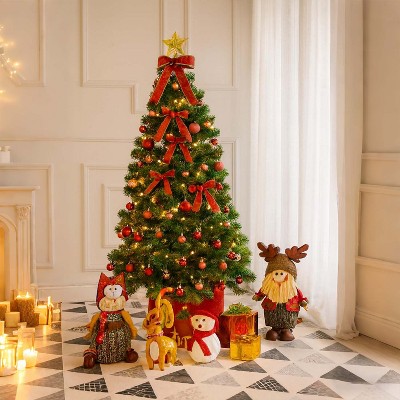 4CM Christmas Ball Ornament Set with 34 Pcs for Holiday Wedding Christmas Decor