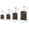 Kumasinova Softside Luggage Set,4 Pcs Expandable Polyester Suitcases,Lightweight Luggage Travel Set,Upright Spinner Luggage20/24/28/32" - 2 of 4
