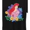 Women's - Disney Princess - Ariel And Flowers Short Sleeve Graphic T-Shirt - image 2 of 4