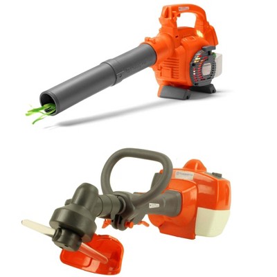 Husqvarna Kids Battery Operated Toy Leaf Blower + Toy Lawn Weed Trimmer w/ Sound