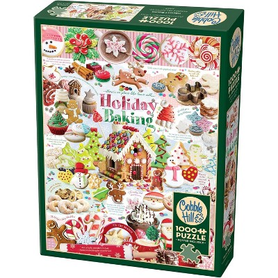 Cobble Hill 1000-Piece Jigsaw Puzzle – Holiday Baking with Poster, Ages 8+