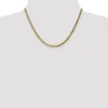 Black Bow Jewelry 3.9mm 10k Yellow Gold Flat Beveled Curb Chain Necklace - 2 of 4