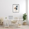 Stupell Industries Bold Modern Botanicals Leaf Silhouettes Matisse Text Framed Giclee Art - 3 of 4
