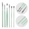 Unique Bargains Stainless Steel Ear Cleansing Tool Set Ear Care Set with Faux Leather Packaging 6 Pcs - 3 of 4