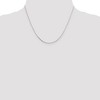 Black Bow Jewelry 0.7mm Sterling Silver Solid Diamond Cut Mirror Box Chain Necklace - 2 of 4