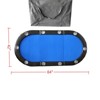 VisioGear Folding Poker Table Top for 10 Players, Tri-Fold Texas Holdem Blackjack Game Tabletop, Blue, 84"*42"*1" - 3 of 4