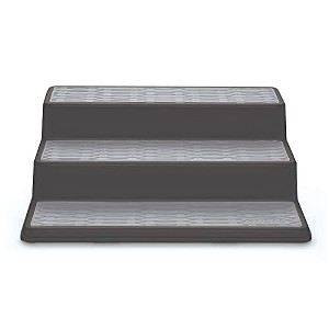 Copco Non-Skid 3-Tier Spice Pantry Kitchen Cabinet Organizer  10-Inch, Charcoal - 1 of 4