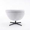 PAGED 360°Swivel Accent Chair Modern Chenille Living Room Chair with Removable Cushion, Comfy Chair for Bedroom - 4 of 4
