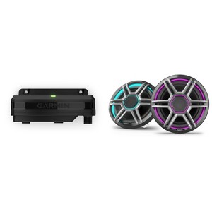 Garmin Fusion Apollo AP-FL77SPG 7.7" LED Marine Speakers Sport Grills, Gray, Pair with Garmin Spectra LC102 1-Zone LED lighting Controller, Compati... - 1 of 4