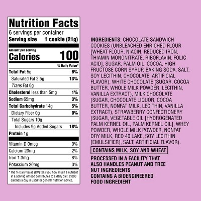 Neapolitan Dipped Sandwich Cookies - 4.44oz/6ct - Favorite Day™