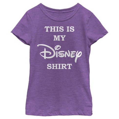 Purple disney hot sale shirt