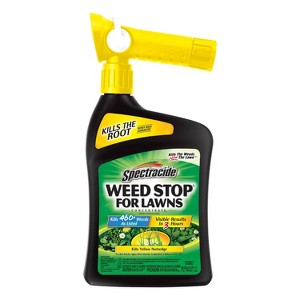 Spectracide 32oz Weed Stop Herbicide Selective Lawn Weed: QuickFlip Sprayer, Kills Roots, 21333 sq ft Coverage - 1 of 4