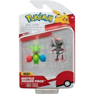 Pokemon Battle Pack Figures 2-3" 2 Pack - Roselia And Pawniard - 1 of 1