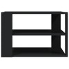 vidaXL Coffee Table Black Engineered wood Small Square Modern - 4 of 4