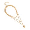 SOHI Women's California Gold The Ellie Multi-Layer Necklace - 2 of 4