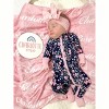 RuffleButts SoftSnooze Baby Girls Ruffle One Piece Convertible Pajamas - 3 of 4