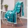 Chanasya Hope Faith Gift Throw Blanket with Reverse Faux Shearling - 3 of 4