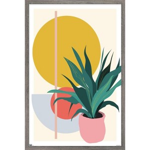 Trends International Abstract Potted Plant Framed Wall Poster Prints - 1 of 4