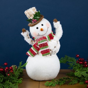 Northlight Smiling and Waving Snowman Christmas Figurine - 11.25" - 1 of 4