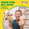 6Pcs Kids Hand Puppet Set with Working Mouth, Toddler Animal Plush Toy Includes Elephant, Giraffe, Lion, Bear, Raccoon and Monkey for Show Theater - 4 of 4