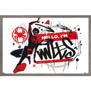 Trends International Marvel Spider-Man: Across the Spider-Verse - Hello I'm Miles Framed Wall Poster Prints - 1 of 4