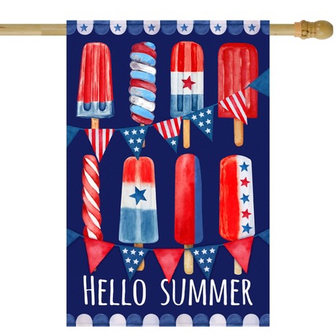 Northlight Hello Summer Americana Popsicle Garden Flag 28" x 40" - image 1 of 3