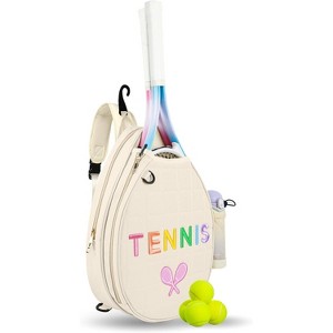 Water-Resistant Tennis Sling Bag, Crossbody Backpack for Women & Girls, Compact Carry - 1 of 4