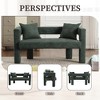 TiramisuBest Modern Chenille Loveseat Sofa, Comfy Upholstered 2-Seater Sofa, Small Loveseat Accent Couch for Living Bedroom Leisure Areas - 4 of 4