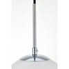 Elegant Lighting Baxter 1 Light Chrome Pendant With Frosted White Glass - 4 of 4