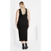 Women's Plus Size Kenia Dress - black | CITY CHIC - 3 of 4