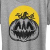 Women's - Instant Message - Scary Vintage Pumpkin Short Sleeve Graphic T-Shirt - 2 of 4