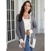 Fashion Long Cardigan Sweaters for Women Trendy 2024 Fall Long Sleeve Knitted Cardigan Open Front Button Outerwear - 2 of 4