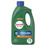Cascade Citrus Breeze Scent Complete Dishwasher Detergent Gel with Dawn Grease Fighting Power - 75oz