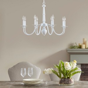 8-Light Traditional Metal Chandelier - 1 of 4