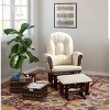 Storkcraft Hoop Nursery Glider with Ottoman, Cherry with Beige - 2 of 4