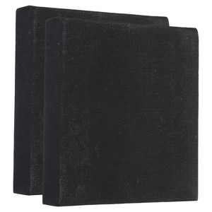 Unique Bargains Durable Painting Canvas Panels 2 Pcs Black - 1 of 4