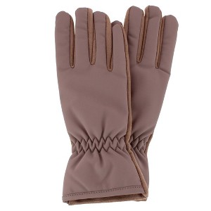 CTM Women's Shirred Wrist Touchscreen Winter Gloves - 1 of 3