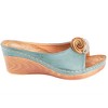 GC Shoes Sydney Flower Comfort Slide Wedge Sandals - 2 of 4