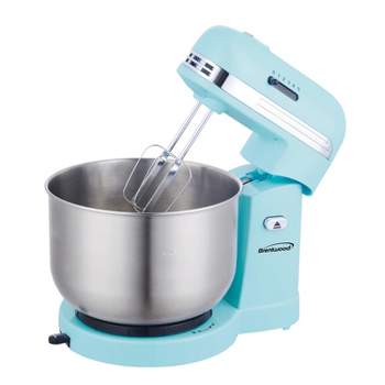 Brentwood 5-Speed Stand Mixer with 3.5-Quart Stainless Steel Mixing Bowl (Blue)