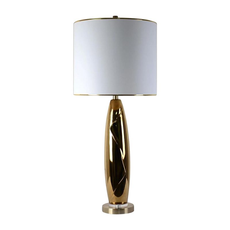 SAGEBROOK HOME 35&#34; Ceramic Slim Table Lamp Gold, 1 of 3