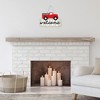 Big Dot of Happiness Vintage Holiday Truck - Hanging Welcome Home Red and Teal Pickup Seasonal Sign - Interchangeable Door Decor - 2 of 4