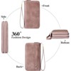FATMOON Women’s Wallet - RFID Blocking Large Capacity Vegan Leather Clutch Wallet with Wristlet –Secure & Spacious for Daily Use,Travel - 4 of 4