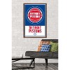 Trends International NBA Detroit Pistons - Logo 21 Framed Wall Poster Prints - 2 of 4