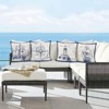 Nautical Sailing Throw Pillow Covers 18 x 18 Inch Set of 4 Sailboat Compass Lighthouse - 3 of 4