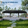 10x30 Heavy Duty Pop Up Canopy w/8 Sidewalls, Roller Bag & Full Kit (Anchors, Ropes, Stakes) - 3 Height Adjustable - 2 of 4